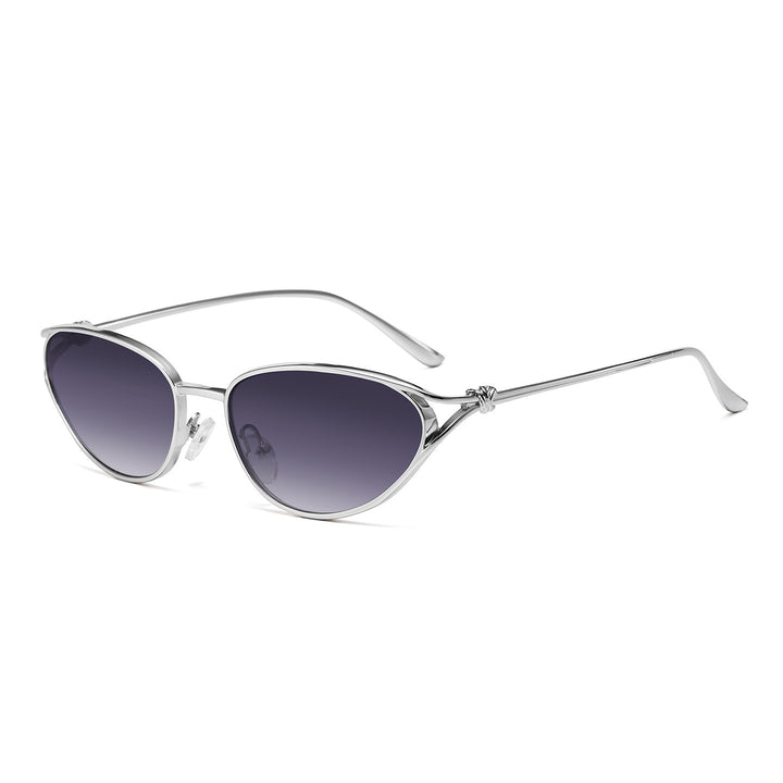 Cat-Eye Sunglasses with Elegant Metallic Accents Kalsten