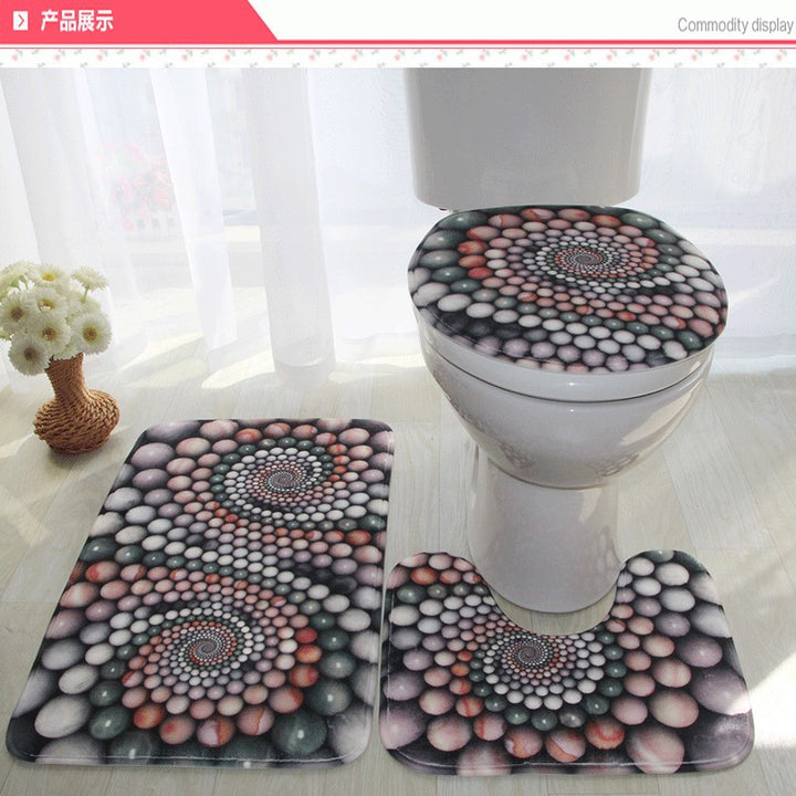 Artistic Bathroom Mat Set Kalsten