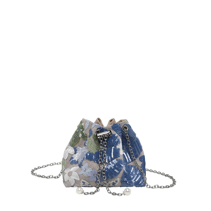 WoStylish Sequin Drawstring Clutch Purse Kalsten
