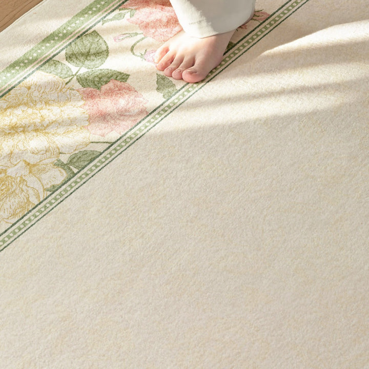 Floral Pattern Decorative Area Rug