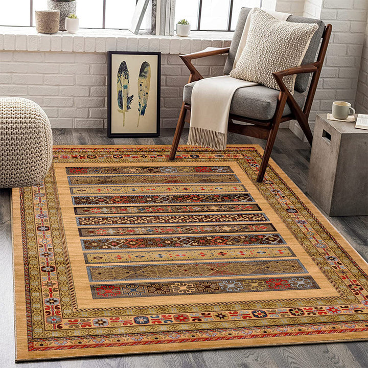 Vintage-Inspired Ornate Area Rug
