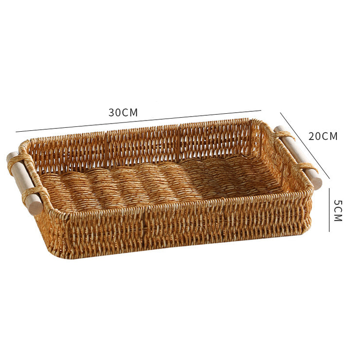 Handwoven Decorative Serving Tray Kalsten