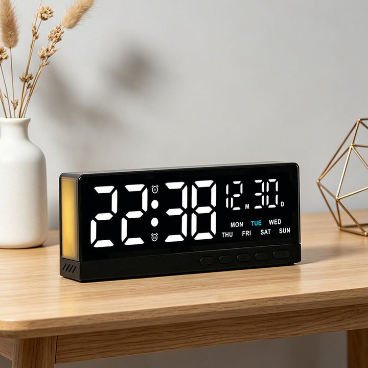 Digital radio alarm clock with large LED display and multifunctional settings Kalsten