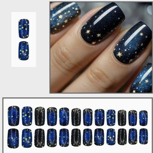 Celestial Galaxy Nail Art Kalsten