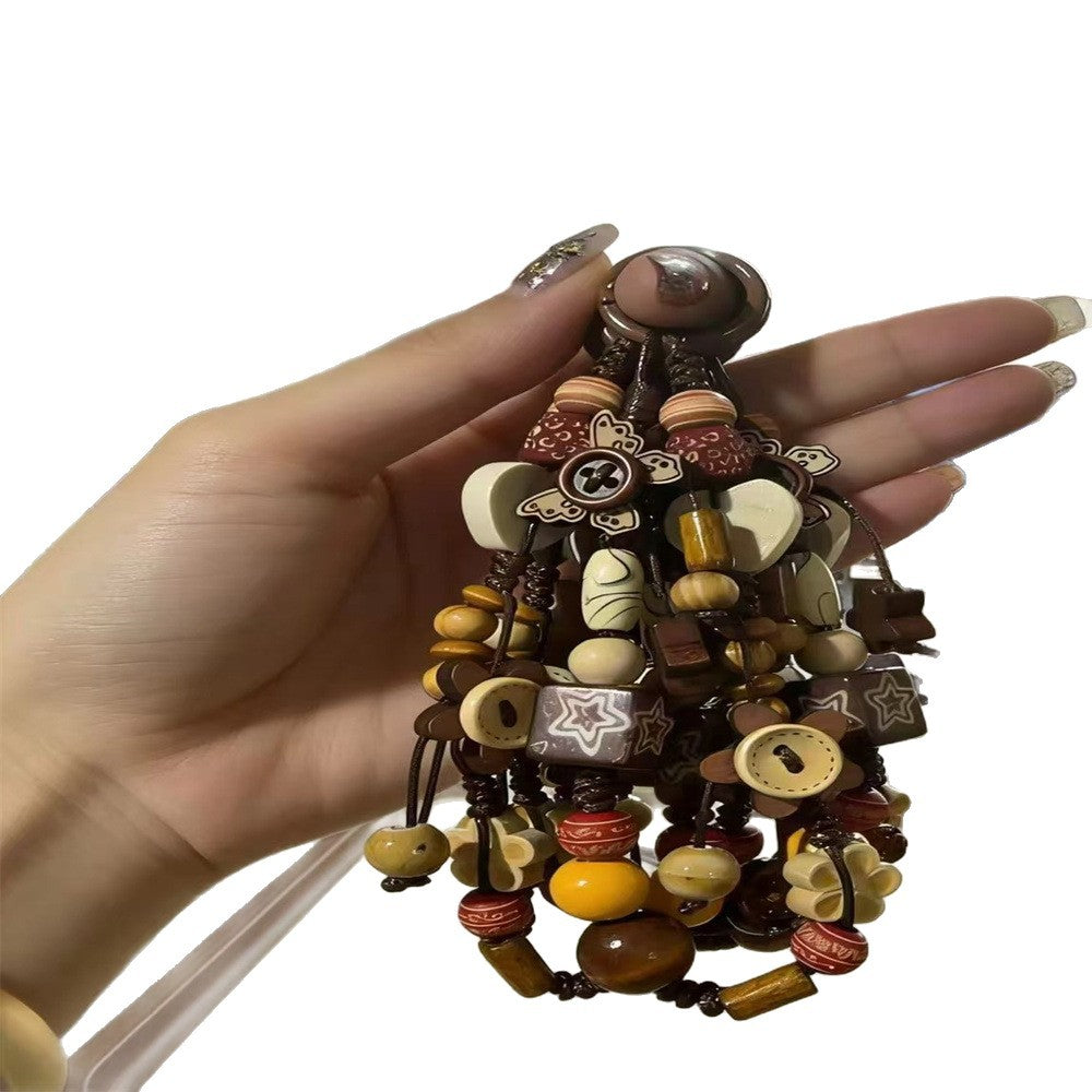 Handmade Wooden Bead Keychain Kalsten