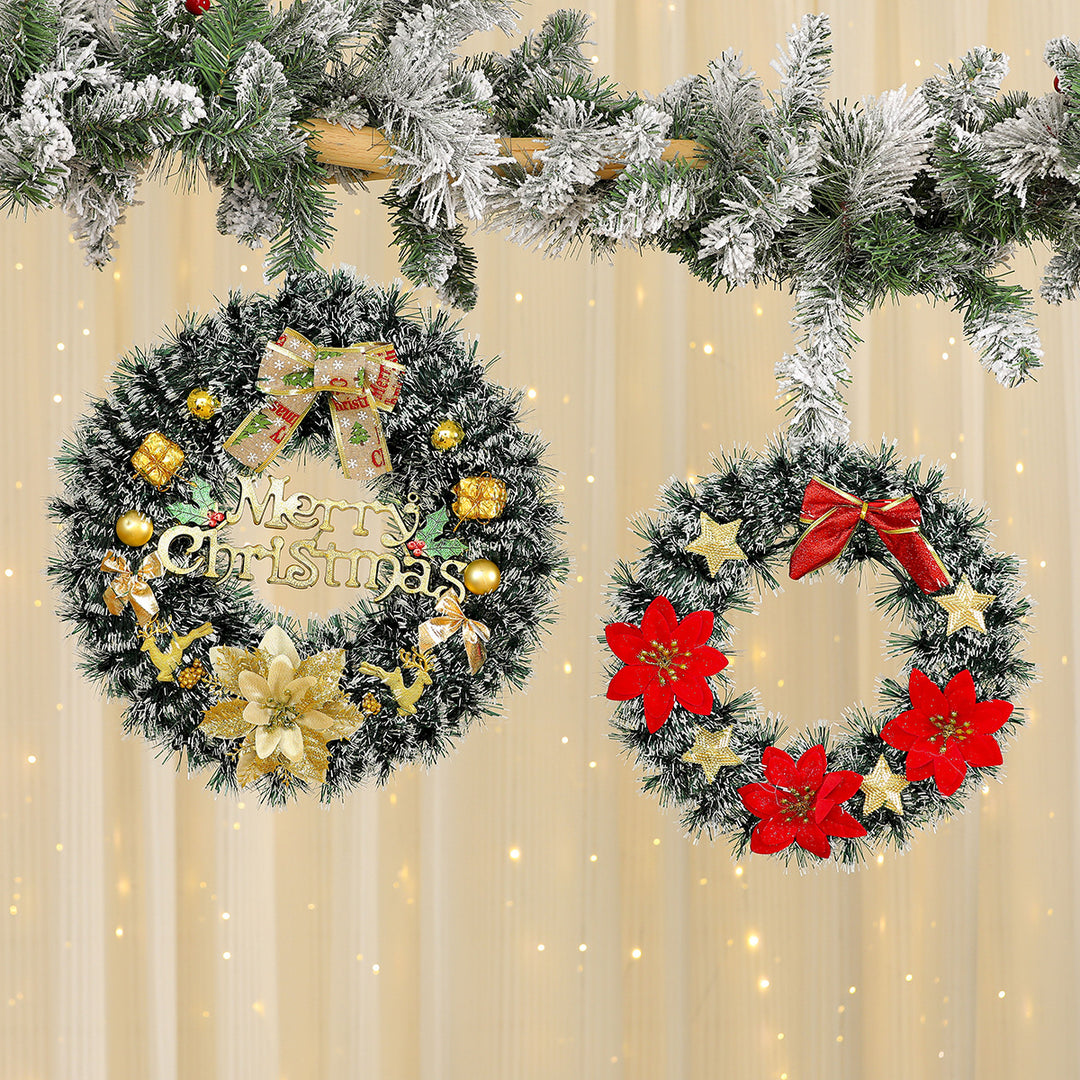 Festive Reindeer Door Wreath Decoration Kalsten
