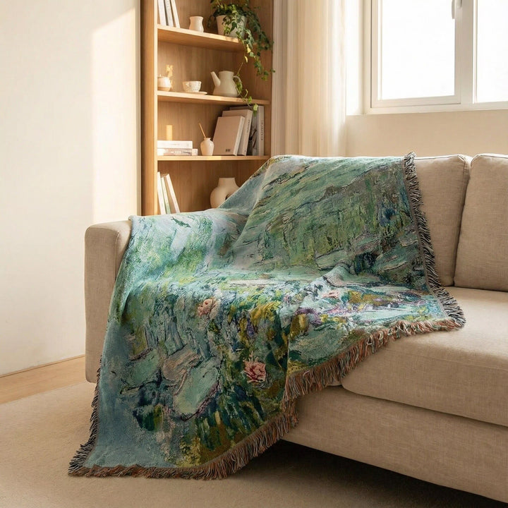 Artistic Floral Throw Blanket