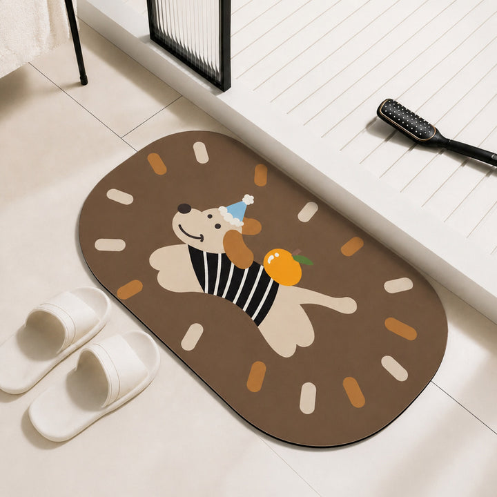 Playful Dog-Themed Entryway Mat Kalsten