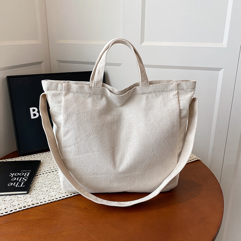 WoSoft Corduroy Tote Bag Kalsten