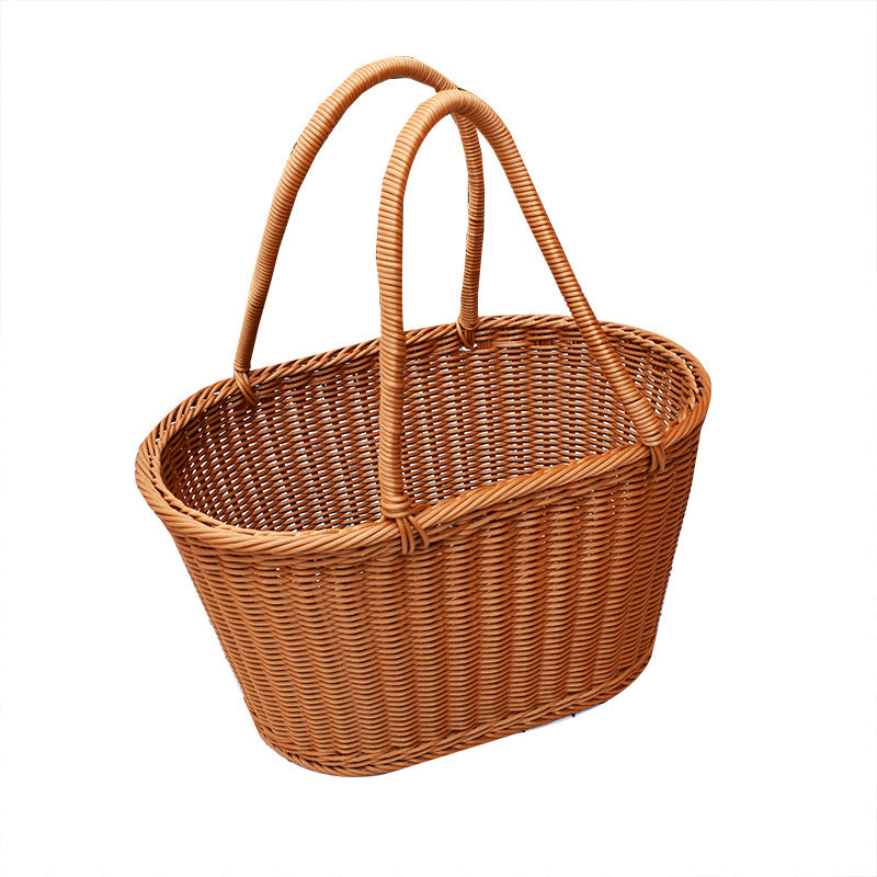 Stylish Handwoven Storage Basket with Twin Handles Kalsten