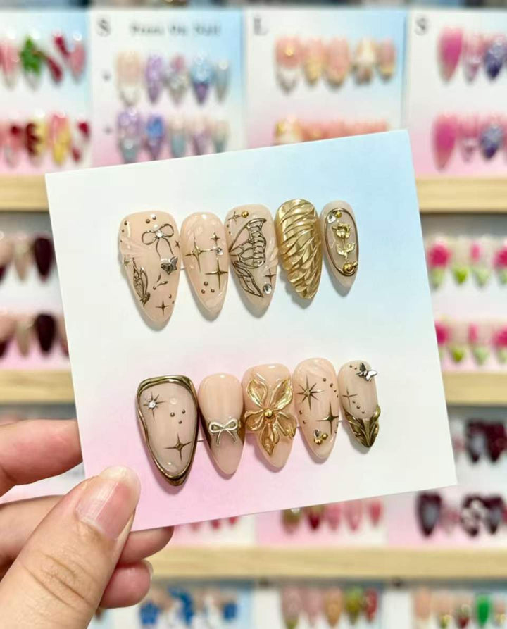 Artistic Reusable Press-On Nail Set