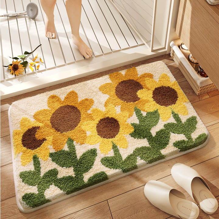Soft Textured Bathroom Rug Kalsten