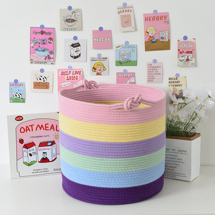 Modern storage basket with handles Kalsten
