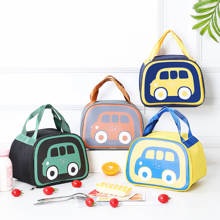 Playful Vehicle Themed Lunch Bag