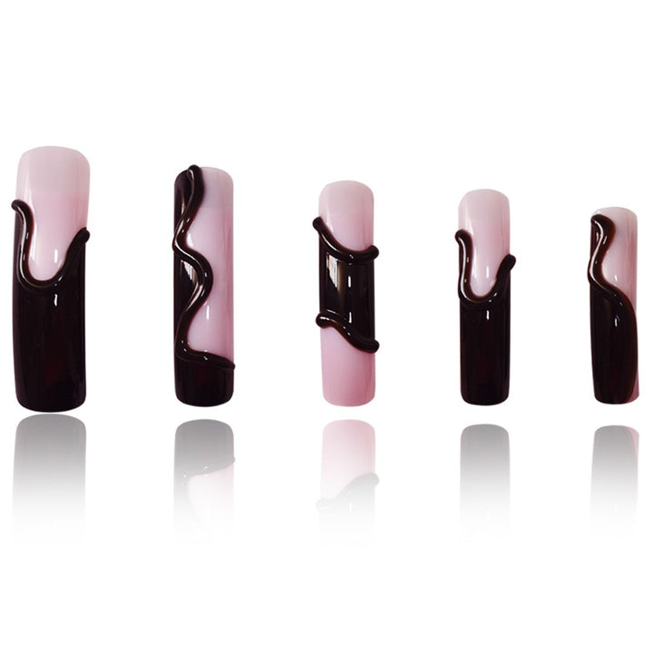 Glamorous 3D Long Stiletto Press-On Nails Kalsten