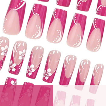 Floral Long-Lasting Acrylic Nail Enhancements Kalsten
