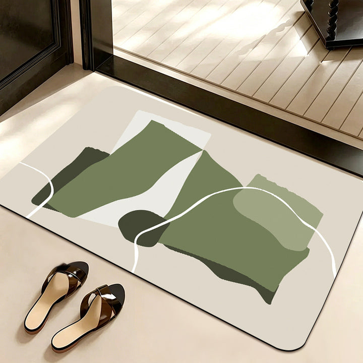 Abstract Pattern Non-Slip Bath Mat Kalsten
