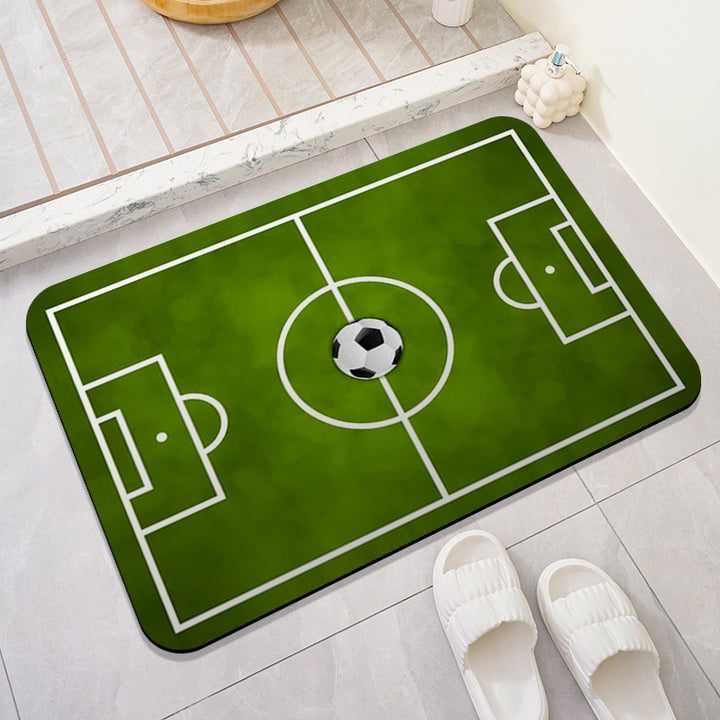 Baseball Theme Bath Mat