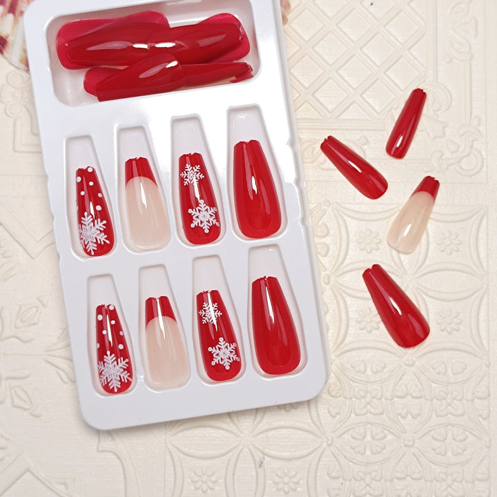 Artistic Glitter Press-On Nail Set Kalsten