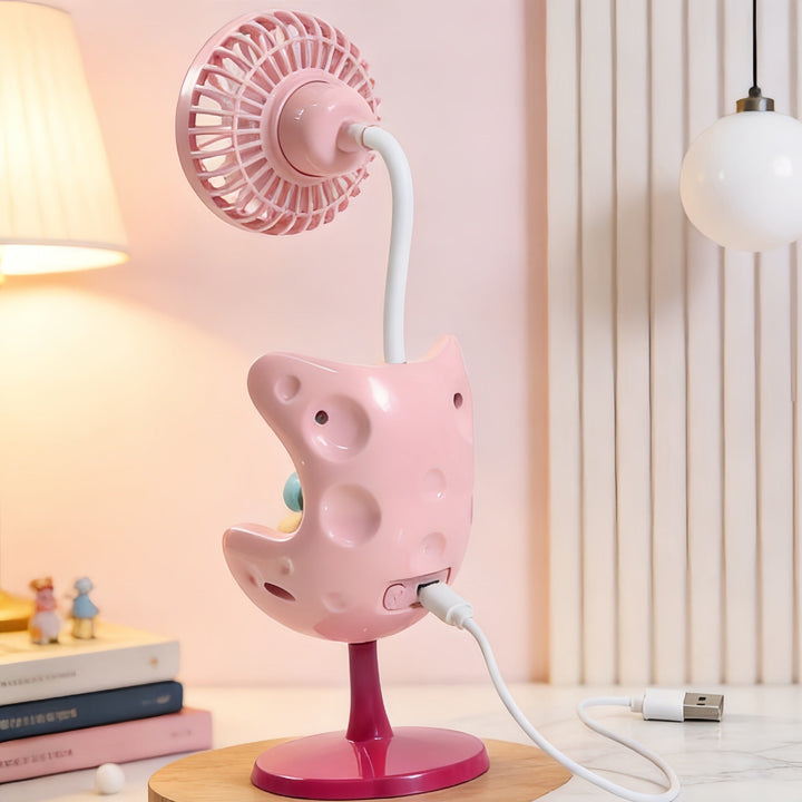 Women's Portable Mini Fan with Fun Bear Design Kalsten