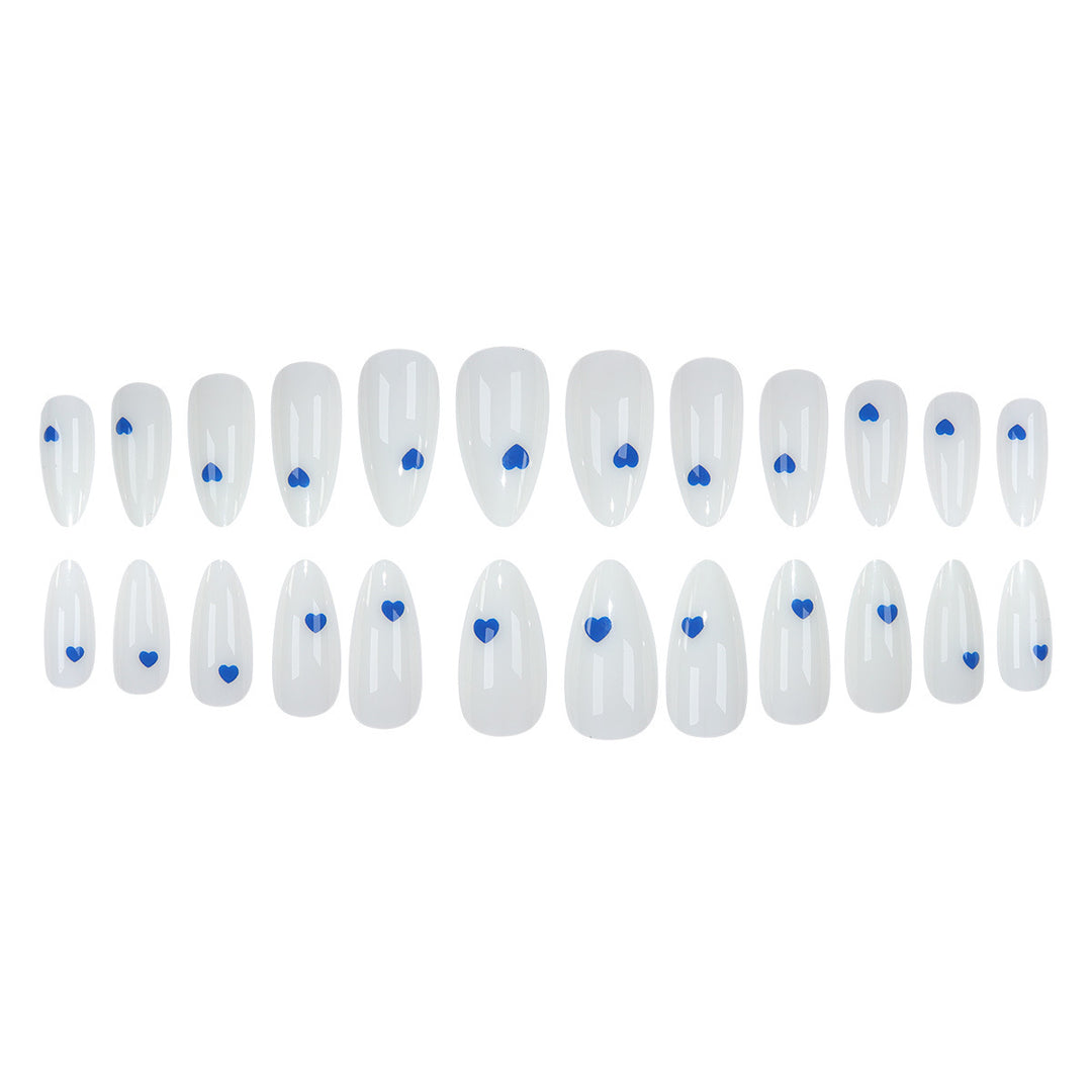 Elegant Heart-Design Press-On Nails Kalsten