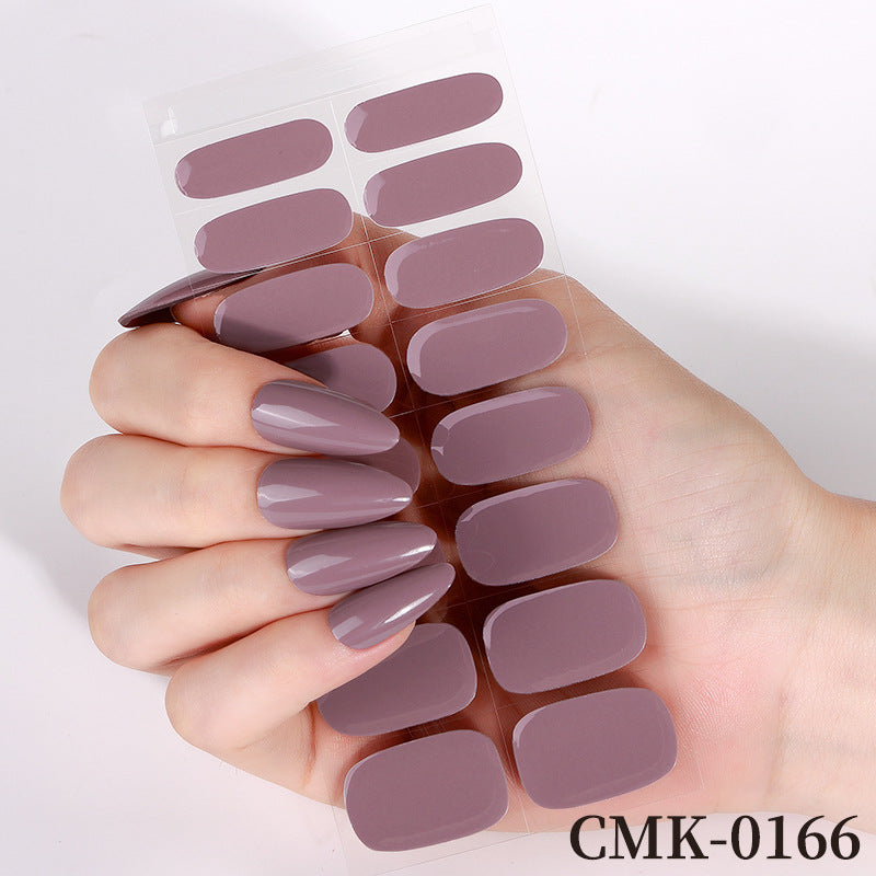 Glossy Press-On Nail Wraps