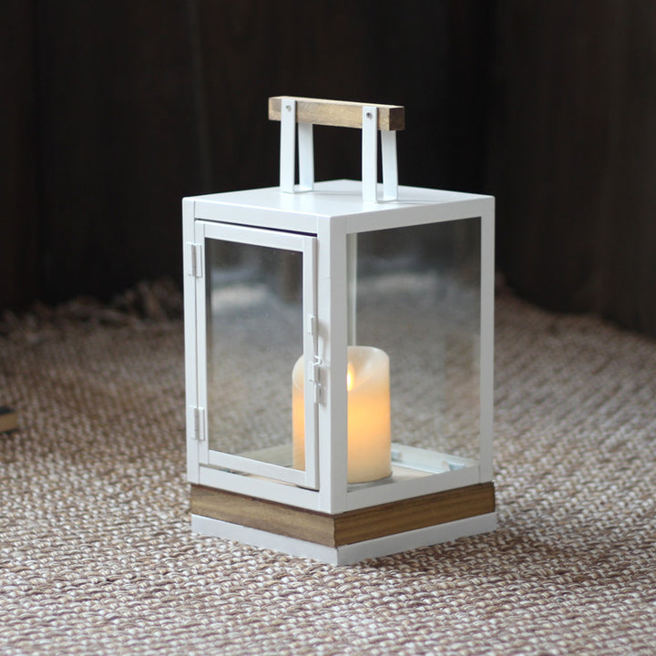 Decorative Lantern with Wooden Handle Kalsten
