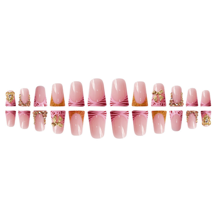 Decorative Gem-Embellished Press-On Nail Extensions Kalsten