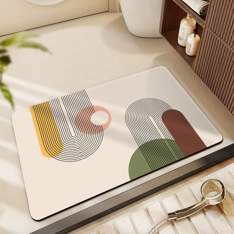Geometric Patterned Anti-Fatigue Bath Mat Kalsten
