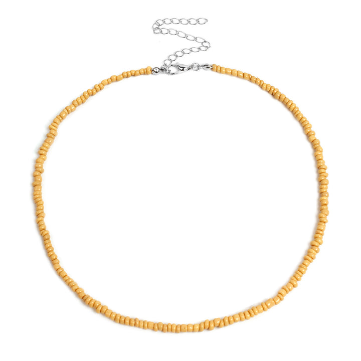 Colorful Beaded Choker Necklace Kalsten