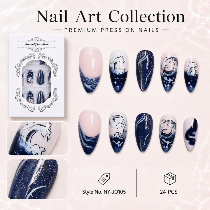 Premium Nail Set with Maritime Design Kalsten