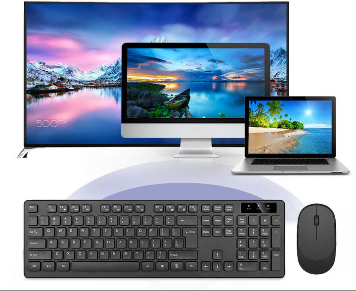 Wireless Slim-Profile Keyboard and Mouse Set Kalsten