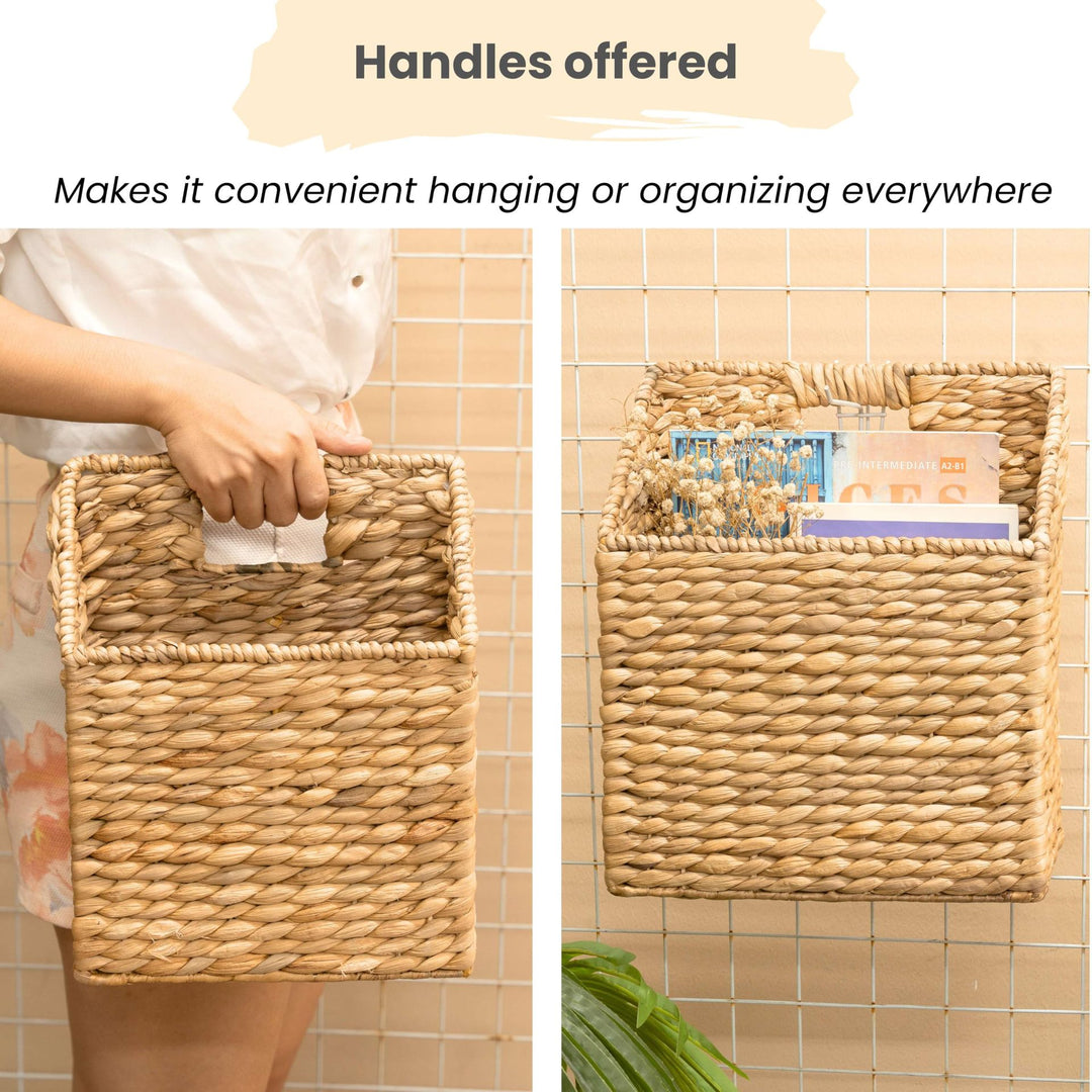 Decorative Woven Trash Bin Kalsten