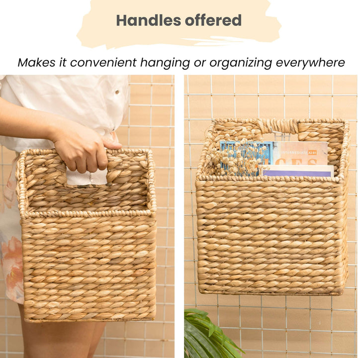 Decorative Woven Trash Bin Kalsten