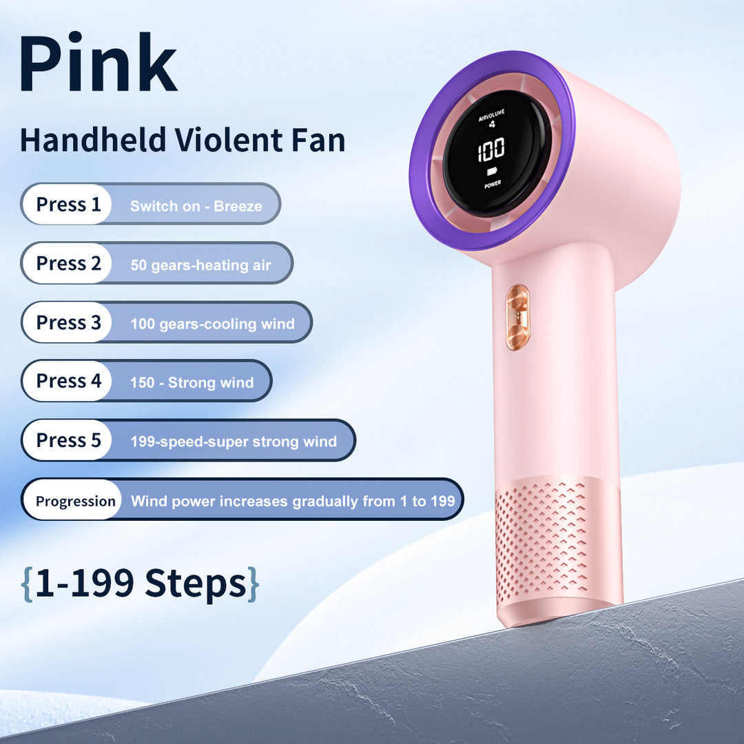 Unisex nan high-power digital handheld hair dryer with precise multi-step airflow Kalsten