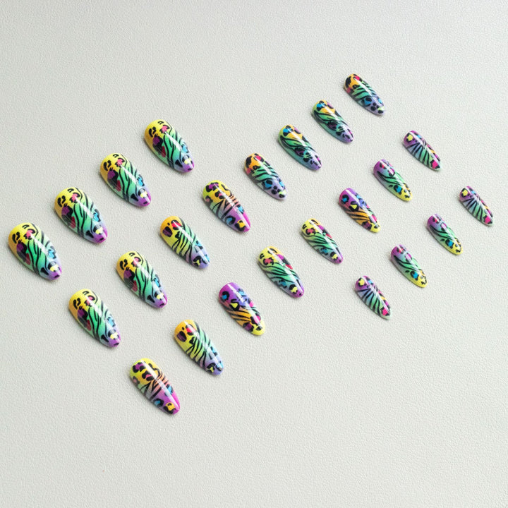 Wild Animal Print Nail Art