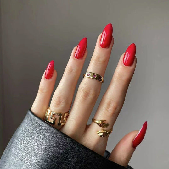 Stylish Press-On Nail Set with Shimmering Finish Kalsten