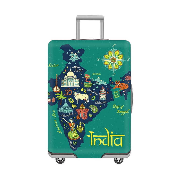 Women's hard-shell suitcase with playful cat design Kalsten