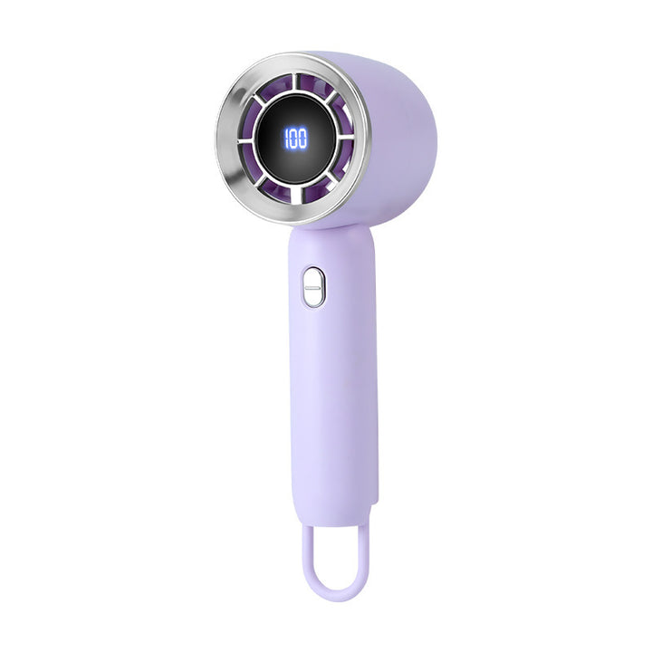 Unisex Portable Mini Hand Fan with Digital Speed Display Kalsten