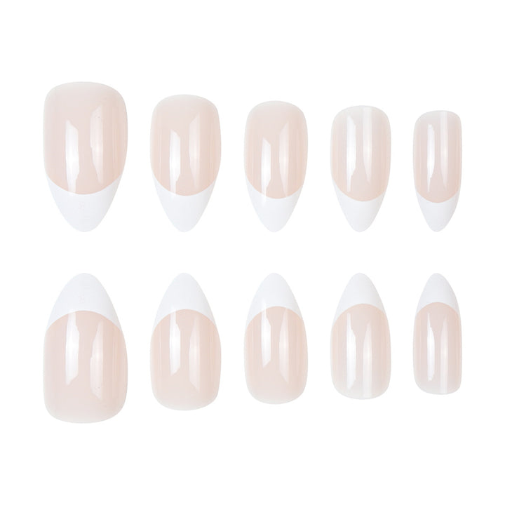 Elegant French Tip Stiletto Press-On Nails Kalsten 1789085334