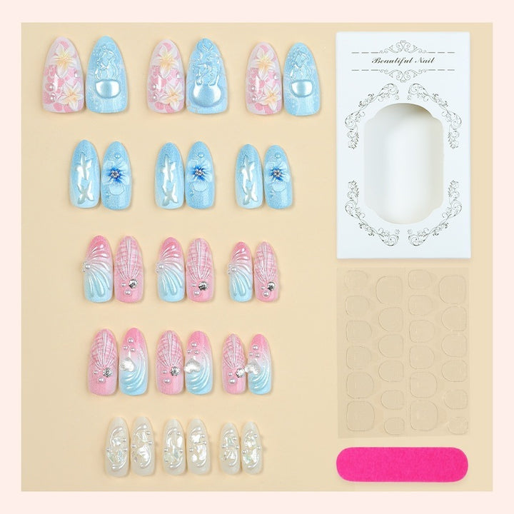 Creative nail art set with glitter and unicorn motifs Kalsten