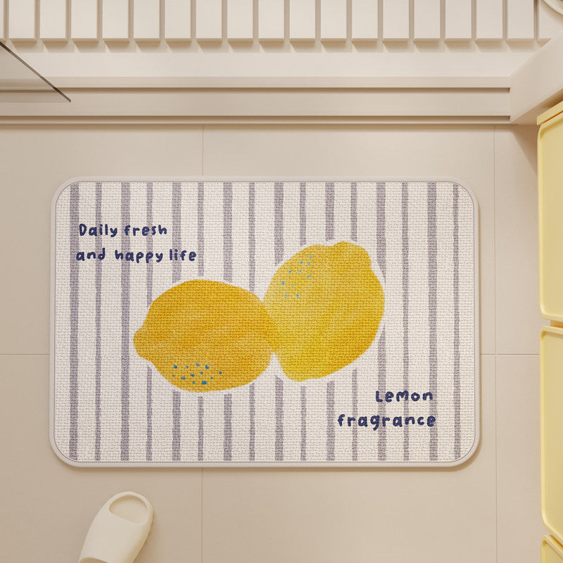 Cute Bunny-Themed Decorative Floor Mat
