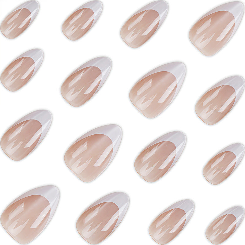 Elegant French Tip Press-On Nail Art Kalsten