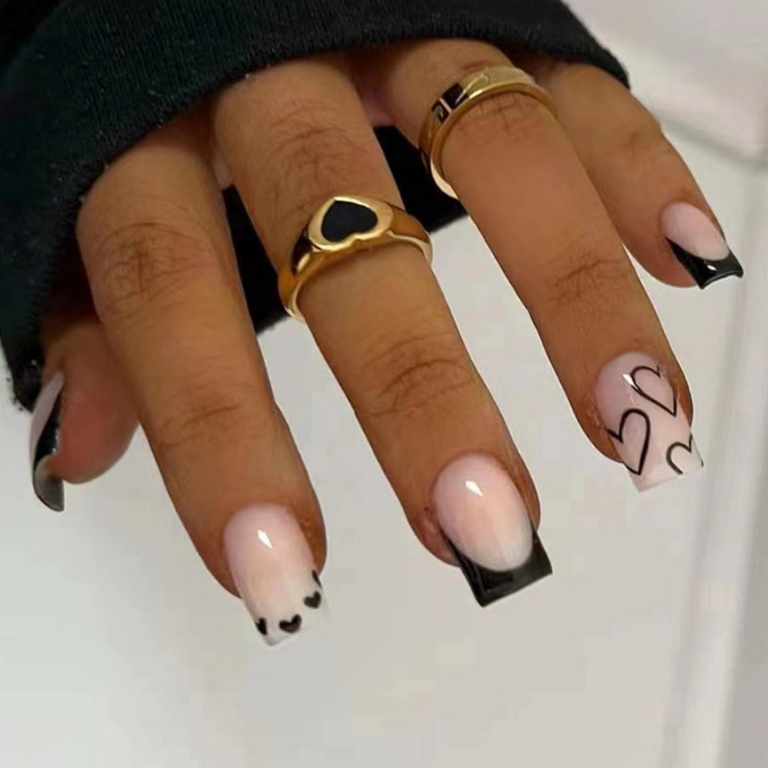 Elegant Heart Pattern Nail Art Kalsten