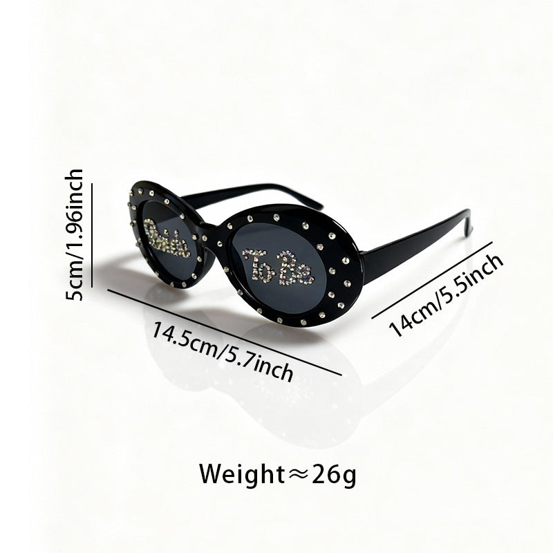 Rhinestone-Embellished Bridal Sunglasses Kalsten