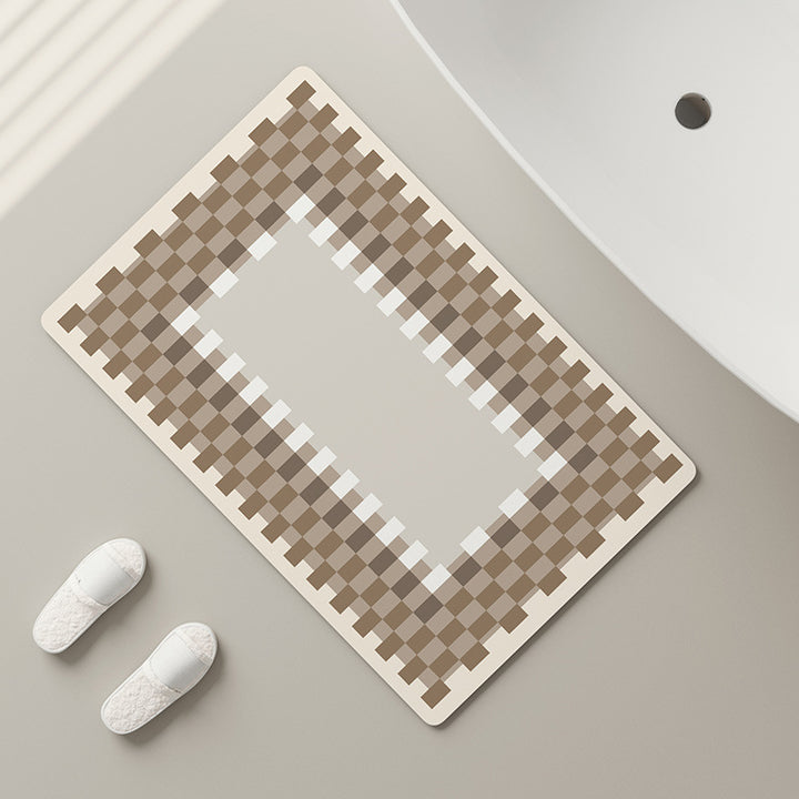 Textured Bathroom Mat Kalsten