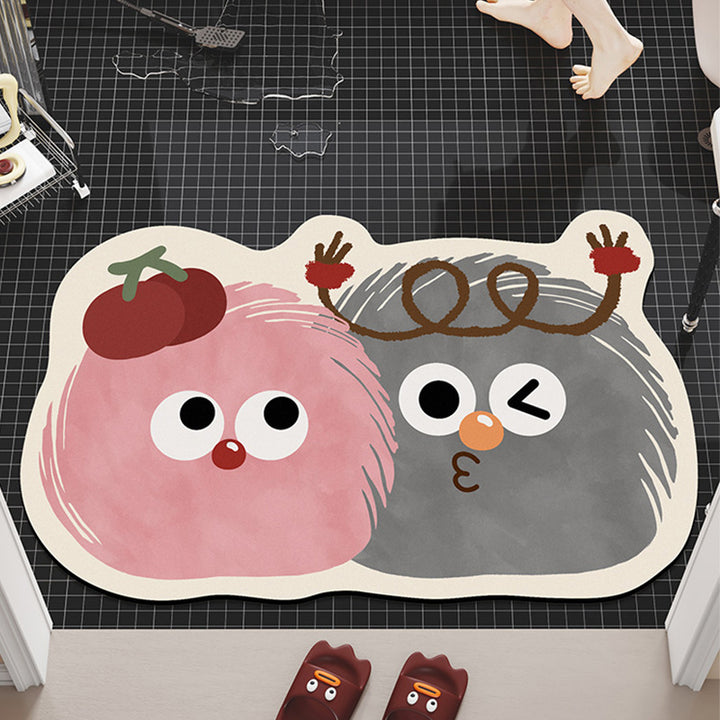 Cartoon-Themed Plush Bath Mat Kalsten