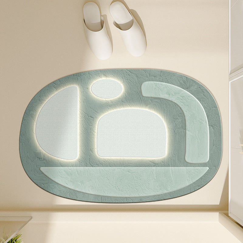 Floral-Inspired Decorative Bath Mat Kalsten