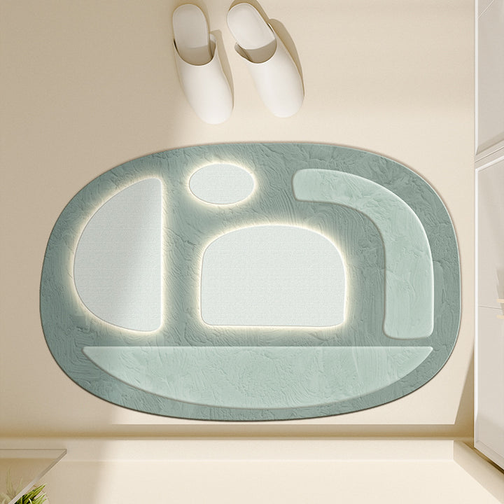 Floral-Inspired Decorative Bath Mat Kalsten