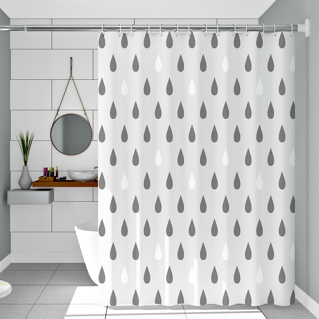 Modern Raindrop Pattern Shower Curtain Kalsten